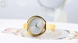 Calvin Klein Impetuous White Dial Gold Steel Strap Watch for Women - K4F2N516 Authentic Buy Shop Now