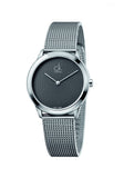 Calvin Klein Minimal Grey Dial Silver Mesh Bracelet Watch for Women - K3M2312X Authentic Buy Shop Now