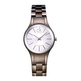 Calvin Klein Simplicity Silver Dial Grey Steel Strap Watch for Women - K4323620 Authentic Buy Shop Now