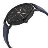Calvin Klein Even Blue Dial Blue Leather Strap Watch for Men - K7B214VN Authentic Buy Shop Now