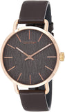 Calvin Klein Even Grey Dial Brown Leather Strap Watch for Women - K7B216G3 Authentic Buy Shop Now