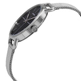 Calvin Klein Even Black Dial Silver Mesh Bracelet Watch for Women - K7B23121 Authentic Buy Shop Now