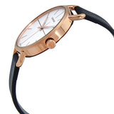 Calvin Klein Even White Dial Black Leather Strap Watch for Women - K7B236C6 Authentic Buy Shop Now