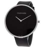 Calvin Klein Full Moon Black Dial Black Leather Strap Watch for Women - K8Y231C1 Authentic Buy Shop Now