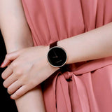 Calvin Klein Full Moon Black Dial Black Leather Strap Watch for Women - K8Y231C1 Authentic Buy Shop Now