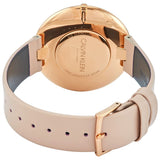 Calvin Klein Full Moon Silver Dial Pink Leather Stap Watch for Women - K8Y236Z6 Authentic Buy Shop Now