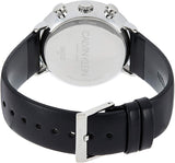 Calvin Klein High Noon Chronograph Blue Dial Black Leather Strap Watch for Men - K8M271CN Authentic Buy Shop Now