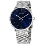 Calvin Klein High Noon Quartz Blue Dial Silver Mesh Bracelet Watch for Men - K8M2112N Authentic Buy Shop Now