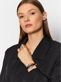 Calvin Klein Rebel Black Dial Black Leather Strap Watch for Women - K8P236C1 Authentic Buy Shop Now
