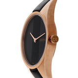 Calvin Klein Rebel Black Dial Black Leather Strap Watch for Women - K8P236C1 Authentic Buy Shop Now