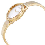 Calvin Klein Impetuous White Dial Gold Steel Strap Watch for Women - K4F2N516 Authentic Buy Shop Now