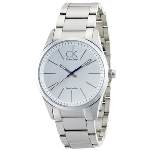 Calvin Klein Bold White Dial Silver Steel Strap Watch for Men - K2241120 Authentic Buy Shop Now