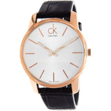 Calvin Klein City White Dial Brown Leather Strap Watch for Men - K2G21629 Authentic Buy Shop Now