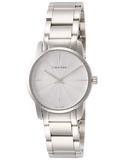 Calvin Klein City White Dial Silver Steel Strap Watch for Women - K2G23146 Authentic Buy Shop Now