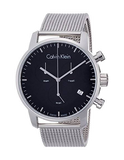 Calvin Klein City Chronograph Black Dial Silver Mesh Bracelet Watch for Men - K2G27121 Authentic Buy Shop Now