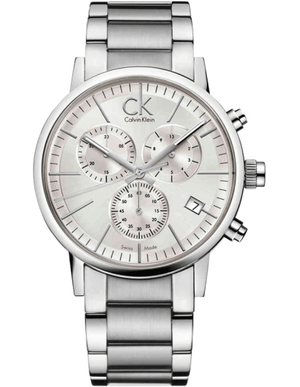 Calvin Klein City White Dial Silver Steel Strap Watch for Men - K2G27146 Authentic Buy Shop Now