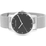 Calvin Klein City Chronograph Black Dial Silver Mesh Bracelet Watch for Men - K2G2G121 Authentic Buy Shop Now