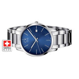 Calvin Klein City Blue Dial Silver Steel Strap Watch for Men - K2G2G14N Authentic Buy Shop Now