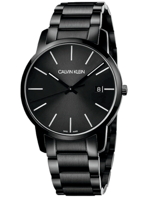 Calvin Klein City Quartz Black Dial Black Steel Strap Watch for Men - K2G2G4B1 Authentic Buy Shop Now