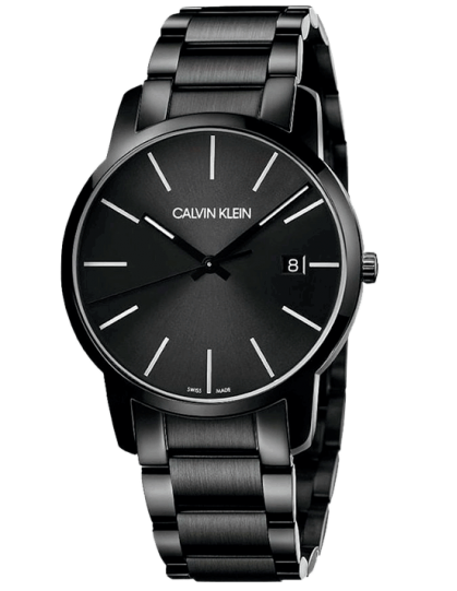Calvin Klein City Quartz Black Dial Black Steel Strap Watch for Men - K2G2G4B1 Authentic Buy Shop Now