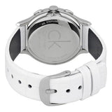 Calvin Klein Skirt White Dial White Leather Strap Watch for Women - K2U291L6 Authentic Buy Shop Now