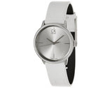 Calvin Klein Accent White Dial White Leather Strap Watch for Women - K2Y2Y1K6 Authentic Buy Shop Now