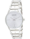 Calvin Klein Stately White Dial Silver Steel Strap Watch for Women - K3G23126 Authentic Buy Shop Now