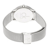 Calvin Klein Minimal Grey Dial Silver Mesh Bracelet Watch for Women - K3M221Y3 Authentic Buy Shop Now