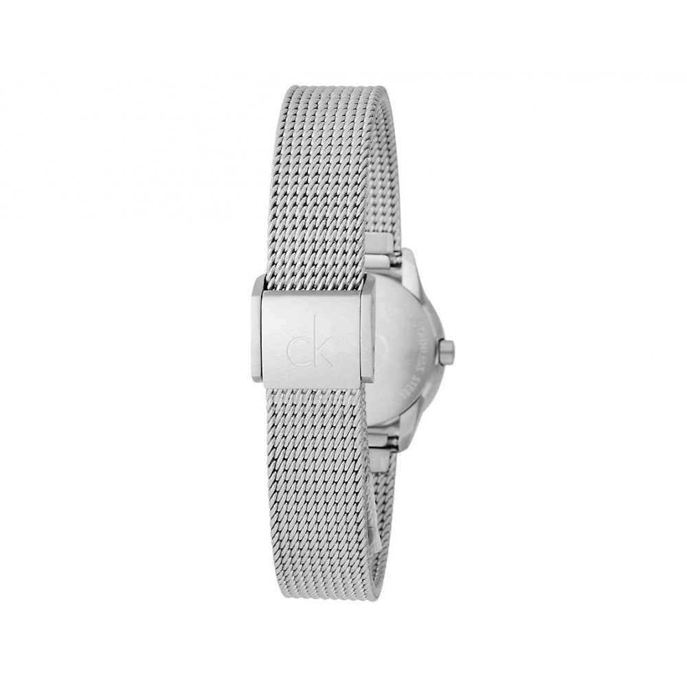 Calvin Klein Minimal White Dial Silver Mesh Bracelet Watch for Women - K3M23126 Authentic Buy Shop Now