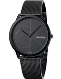 Calvin Klein Minimal Black Dial Black Mesh Bracelet Watch for Men - K3M514B1 Authentic Buy Shop Now