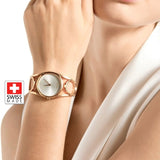 Calvin Klein Class White Dial Rose Gold Steel Strap Watch for Women - K6R23626 Authentic Buy Shop Now