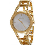 Calvin Klein Class White Dial Gold Steel Strap Watch for Women - K6R23526 Authentic Buy Shop Now