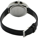 Calvin Klein Rise White Grey Dial Black Leather Strap Watch for Women - K7A231C3 Authentic Buy Shop Now