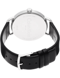 Calvin Klein Even Black Dial Black Leather Strap Watch for Women - K7B211C1 Authentic Buy Shop Now