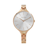 Calvin Klein Graphic Silver Dial Rose Gold Steel Strap Watch for Women - K7E23646 Authentic Buy Shop Now