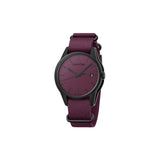 Calvin Klein Tone Maroon Dial Maroon NATO Strap Watch for Men - K7K514UP Authentic Buy Shop Now