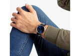 Calvin Klein High Noon Quartz Blue Dial Black Leather Strap Watch for Men - K8M211CN Authentic Buy Shop Now