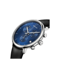 Calvin Klein High Noon Chronograph Blue Dial Black Leather Strap Watch for Men - K8M271CN Authentic Buy Shop Now
