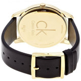 Calvin Klein City Silver Dial Black Leather Strap Watch For Men - K2G21520 Authentic Buy Shop Now