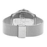 Calvin Klein Minimal SIlver Dial Silver Mesh Bracelet Watch for Women - K3M221Y6 Authentic Buy Shop Now