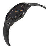 Calvin Klein Minimal Black Dial Black Mesh Bracelet Watch for Men - K3M21421 Authentic Buy Shop Now