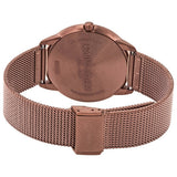 Calvin Klein Minimal Quartz Pink Gold Dial Pink Gold Mesh Bracelet Watch for Men - K3M11TFK Authentic Buy Shop Now
