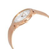 Calvin Klein Minimal White Dial Rose Gold Mesh Bracelet Watch for Women - K3M22Y2X Authentic Buy Shop Now