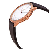 Calvin Klein Minimal White Dial Brown Leather Strap Watch for Men - K3M216G6 Authentic Buy Shop Now