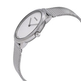 Calvin Klein Minimal White Dial Silver Mesh Bracelet Watch for Women - K3M2212Y Authentic Buy Shop Now