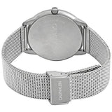Calvin Klein Minimal White Dial Silver Mesh Bracelet Watch for Men - K3M51152 Authentic Buy Shop Now