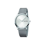 Calvin Klein Minimal SIlver Dial Silver Mesh Bracelet Watch for Women - K3M221Y6 Authentic Buy Shop Now
