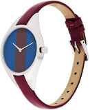 Calvin Klein Rebel Blue Maroon Dial Maroon Leather Strap Watch for Women - K8P231UN Authentic Buy Shop Now