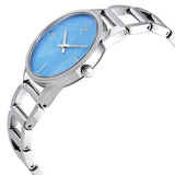 Calvin Klein Stately Blue Mother of Pearl Dial Silver Steel Strap Watch for Women - K3G2312N Authentic Buy Shop Now