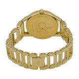 Calvin Klein Stately White Dial Gold Steel Strap Watch for Women - K3G2352W Authentic Buy Shop Now